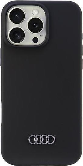 Audi Silicone Case iPhone 16 Pro Max 6.9" czarny/black hardcase AU-LSRIP16PM-Q3/D1-BK (Apple iPhone 16 Pro Max)