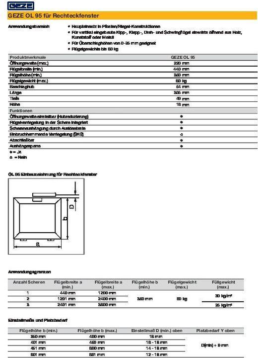 Produktbild Geze Handhebel einzeln passend für OL 90 N / OL 95