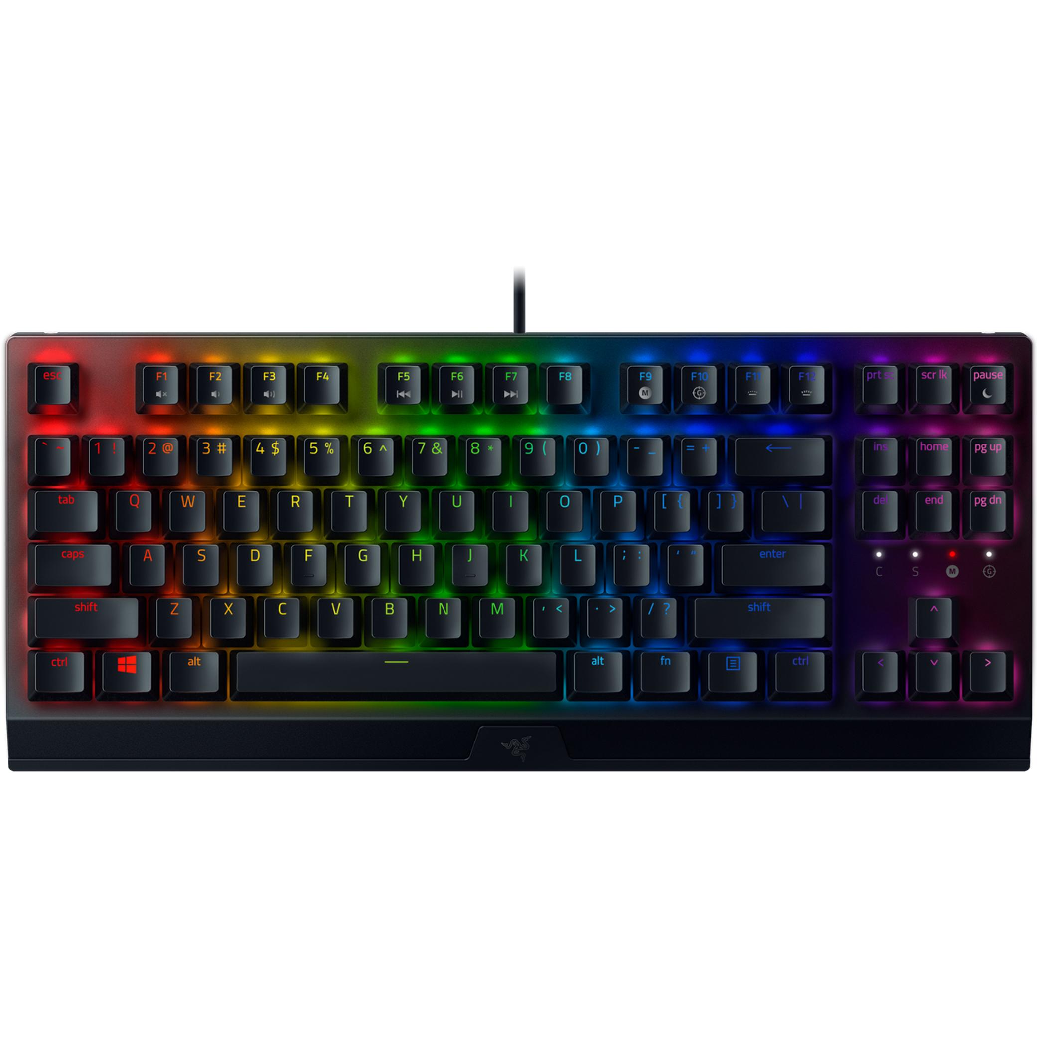 Razer BlackWidow V3 TKL (DE, Kabelgebunden), Tastatur, Schwarz