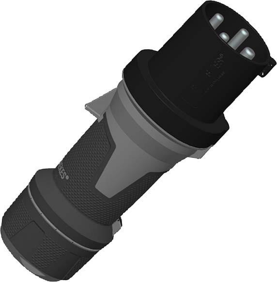 Produktbild Mennekes MEN 13136 PowerTOP Xtra 63A 4P 5H 600-690V IP44 CEE Stecker
