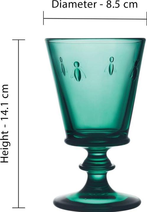 Produktbild La Rochère Abeille 4trinkgläser Farb.24cl (24 cl, 4 Gläser, Weissweingläser)
