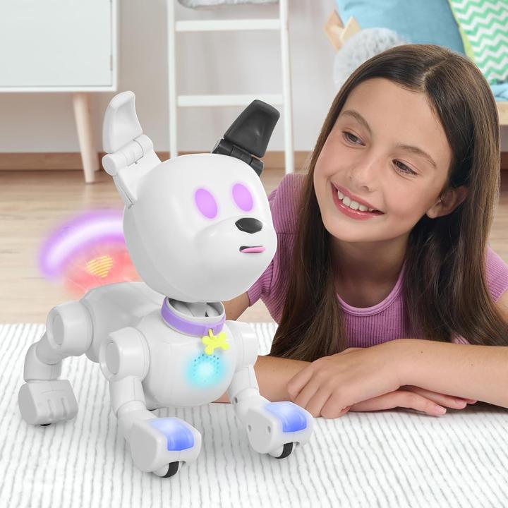 Actual product image Bizak Interactive Robot Dog with Voice Recognition, Tail Messages, and Customizable Colors