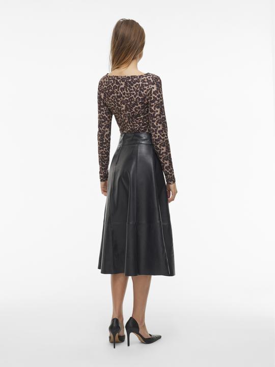 Produktbild Vila High Waist Ledermidirock (38)