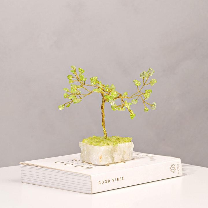 Actual product image Serenity Gemstone Tree - Peridot