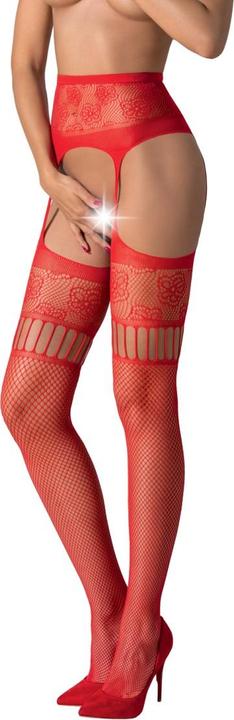 Image du produit Passion S030 Medias Con Liguero Rojo Talla Unica (Taille unique, Une unité par pack)
