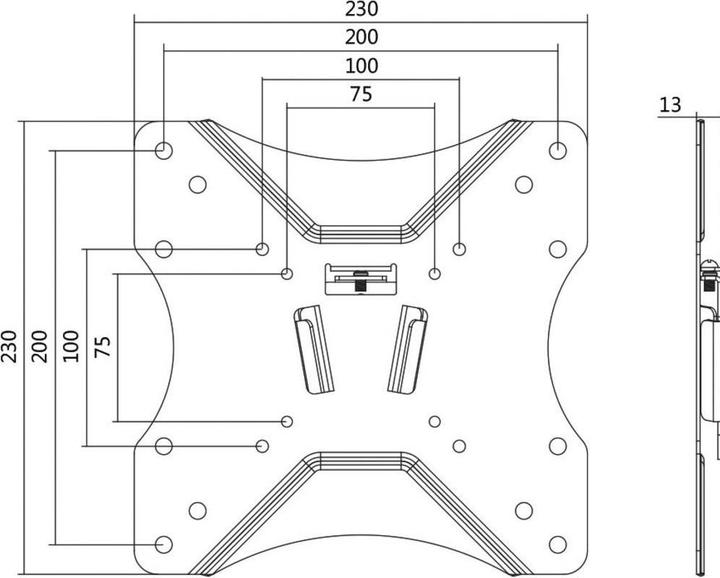 Produktbild LogiLink TV Wandhalterung (Wand, 25 kg, 23" - 42")
