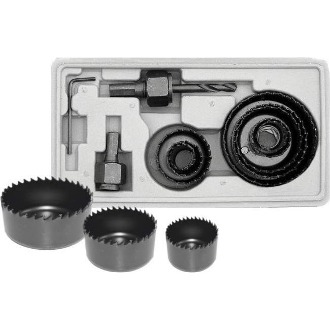 Awtools, Lochsäge, OTWORNICE DO DREWNA / 18-20-24-27-37-43-50-63mm / KOMPLET 11 SZTUK (18-63mm)