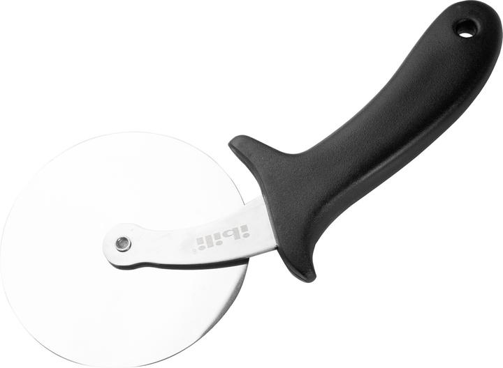 Ibili Tagliapizza con manico nero da 15 cm con lame affilate e impugnatura ergonomica