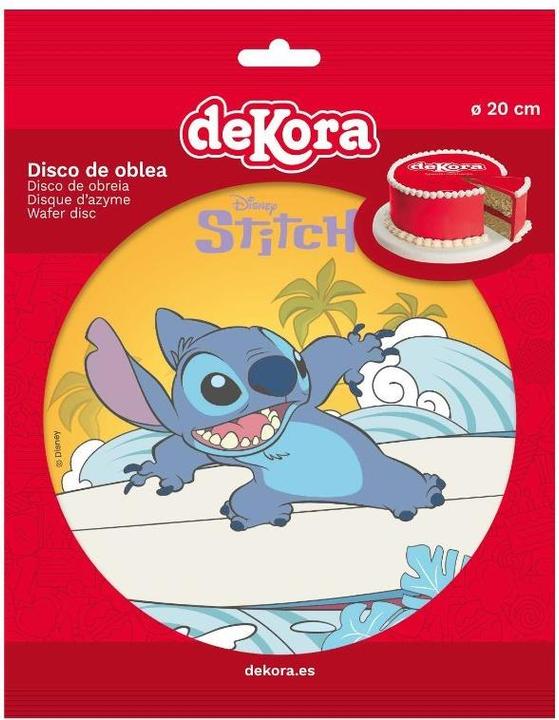 Actual product image Dekora Disque comestible - Stitch 20cm