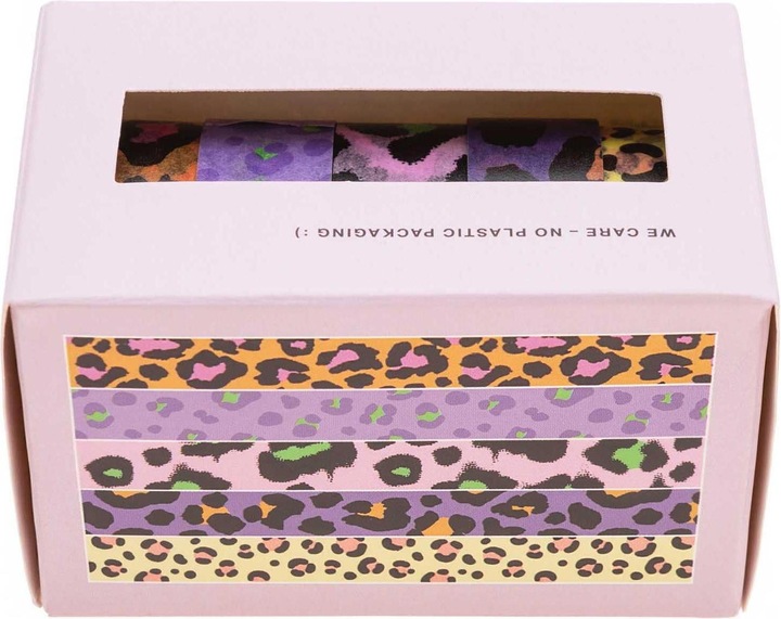 Actual product image Rico Design Washi Tape Leo 5 pieces, Multicoloured