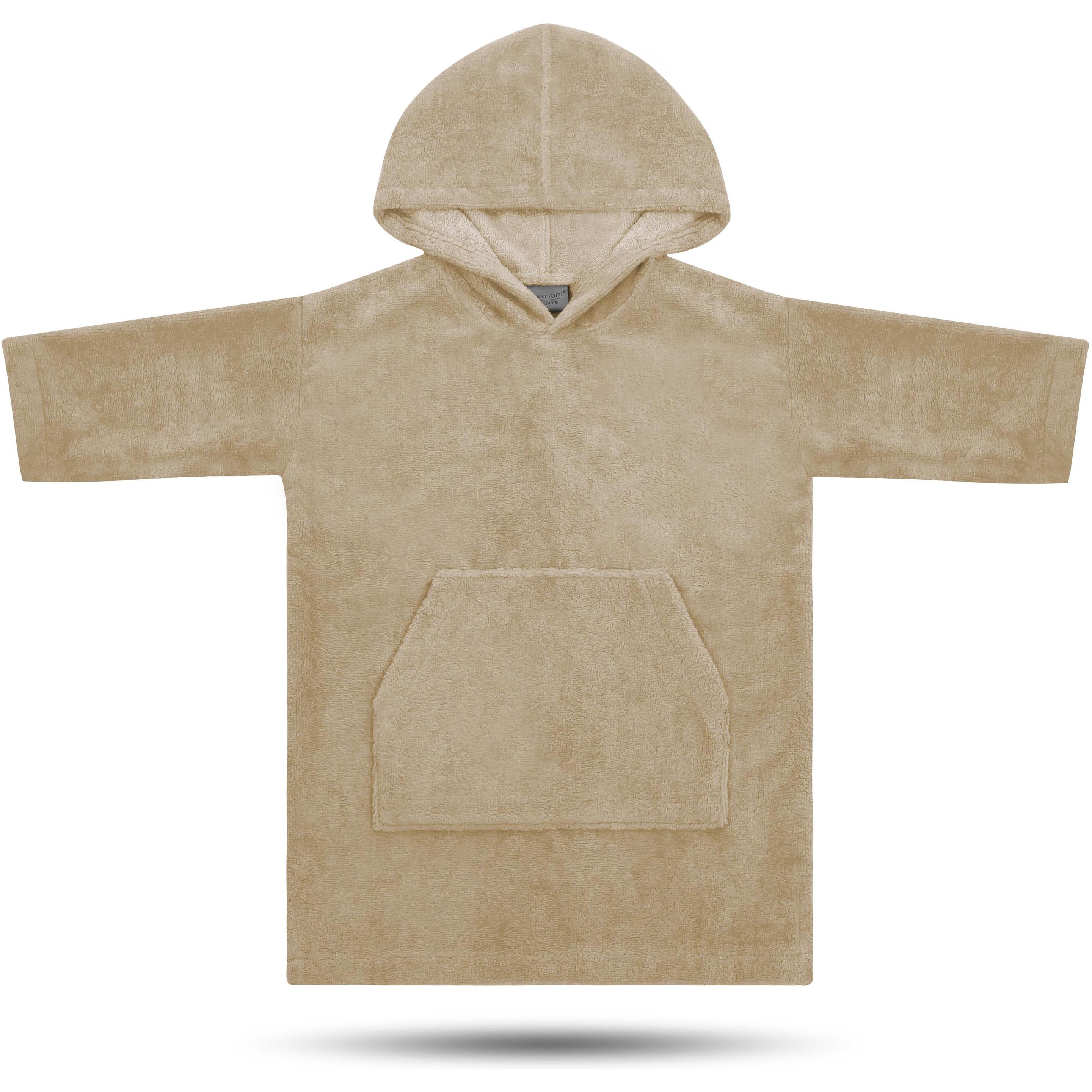 Normani, Bademantel, Kinder langarm Poncho Pichilemu (10, 11, 12, 13)