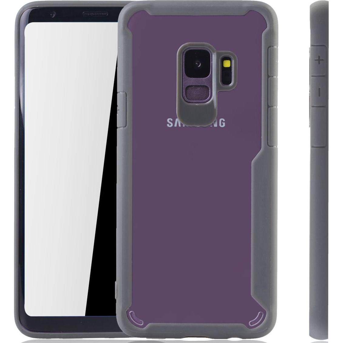 König Design Handyhülle für Samsung Galaxy S9 Schutzcase Backcover Bumper Etuis Rahmen Grau (Samsung Galaxy S9+), Smartp...