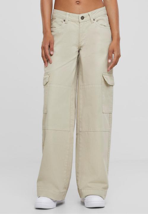 Actual product image Urban Classics Ladies Low Waist Cargo Denim (27)