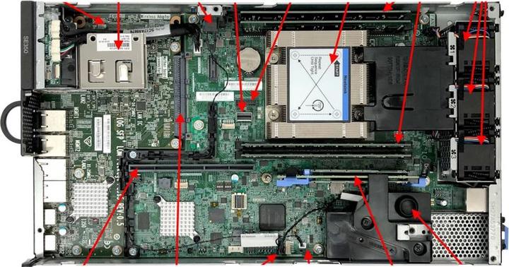 Image du produit Lenovo ThinkSystem SE350 7D1X - montage sur bureau (Intel Xeon D-2143IT, 32 Go, Serveur en rack)