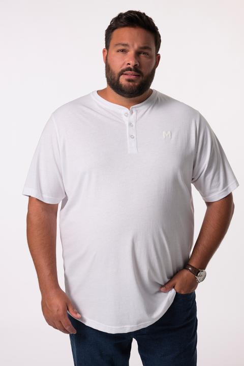 Actual product image Men+ Henley, Basic, Halbarm, Rundhals (7XL)