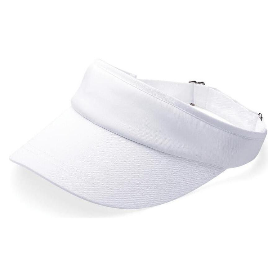 Beechfield, Unisex, Cap, Sports Visor, Weiss, (One Size)