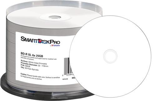 Smartdisk PRO BD-R White Thermal Spindle (50x)