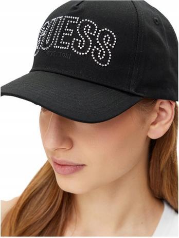 Guess Ines Baumwollmütze Schwarz