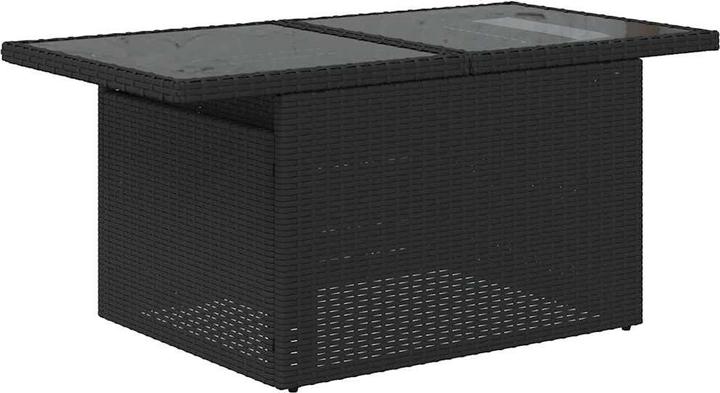 Produktbild vidaXL 6-tlg. Garten-Sofagarnitur mit Kissen Schwarz Poly Rattan