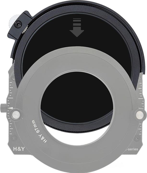 Actual product image H&Y Grey circular polarisation filter ND32 K-Series CPL HD MRC - 95 mm drop-in (95 mm, Neutral density filter)