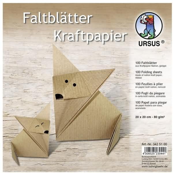 Ursus Vouwbladen kraftpapier bruin