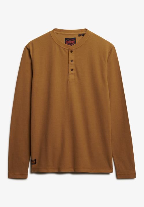 Immagine prodotto Superdry Langärmeliges Oberteil mit Waffelmuster und halber Knopfleiste (L)