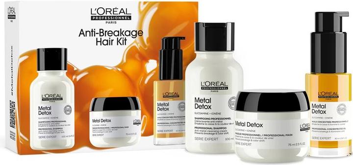 Produktbild L'Oréal Paris L'Oreal Professionnel Metal Detox Shampoo, Mask & Oil Mini Trio Kit (Haarpflege Set)