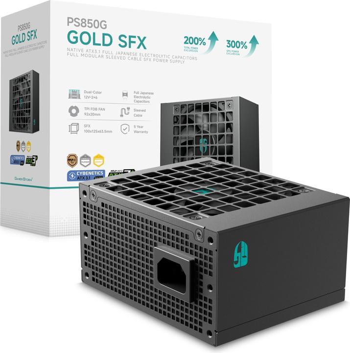 Produktbild Deepcool " Gamer Storm PS850G 850W SFX ATX3.1 Gold modular" (850 W)