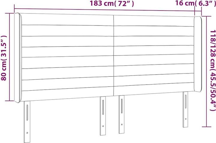 Image du produit vidaXL Aaliyah (183 x 16 x 128 cm)