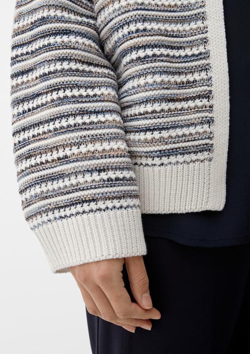Produktbild s.Oliver Strickjacke Strickjacke mit Streifen (42)