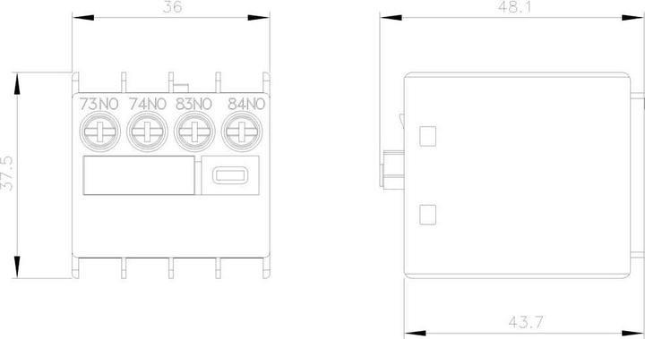 Produktbild Siemens Auxiliary Switch Block for 3RT2
