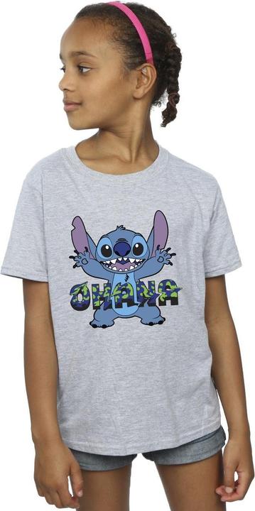 Produktbild Disney Lilo And Stitch Ohana Blue Glitch TShirt Mädchen (140, 146)
