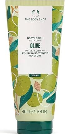 Body Shop Olive Nourishing Body Lotion 200ml - Trockene bis sehr trockene Haut 72 Stunden lang (Körperlotion, 200 ml)