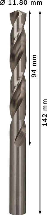 Image du produit Bosch Professional Zubehör Foret hélicoïdal PRO Metal HSS-G, 11,8 x 94 x 142 mm (11,8 mm)