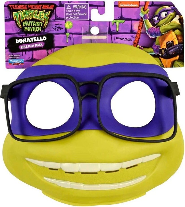 Produktbild Rubies Teenage Mutant Ninja Turtles 83565 Mutant Mayhem Donatello Role Play Mask. Ideal Present for Boys 4