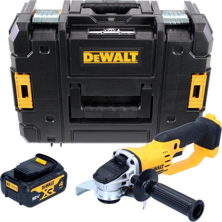 Immagine prodotto DeWalt Smerigliatrice angolare a batteria DCG 412 NT 18 V 125 mm + 1x batteria 4,0 Ah + TSTAK - senza (125 mm)