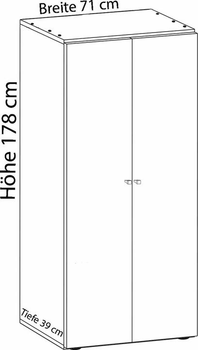 Actual product image VCM Vandol (70 x 40 x 178 cm)