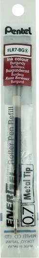 Pentel 12 LR7 Gelschreiberminen burgunderrot (Burgunderrot, 12 x)
