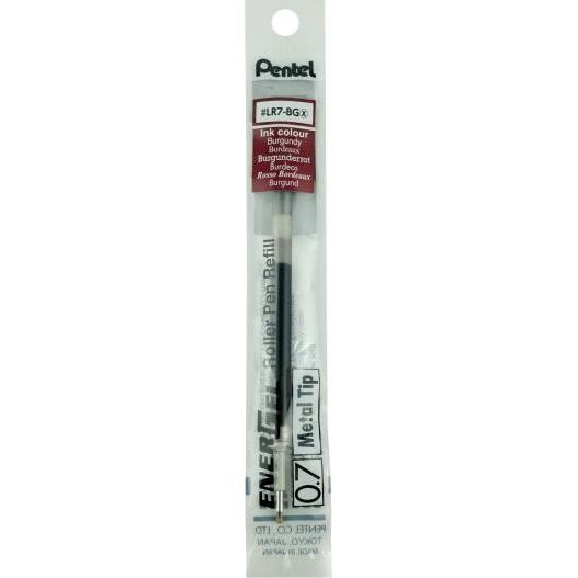 Pentel, Schreibstifte, 12 LR7 Gelschreiberminen burgunderrot (Burgunderrot, 1 x)
