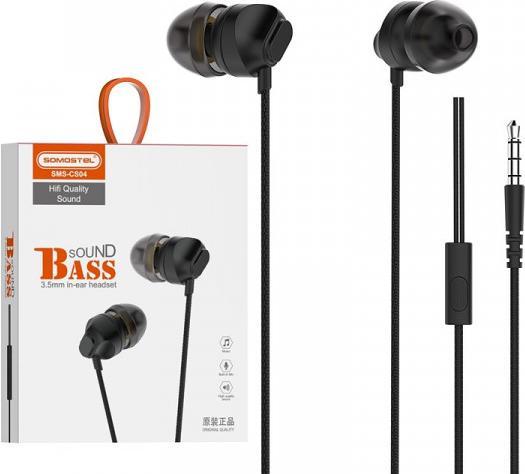Produktbild Somostel Universal Kopfhörer Jack 3,5 Zoll Schwarz In-Ear Sms-Cs04 Sound Bass