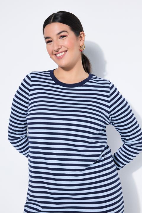 Produktbild Studio Untold Maxikleid, Jersey mit Ringeln, Langarm (42, 44)