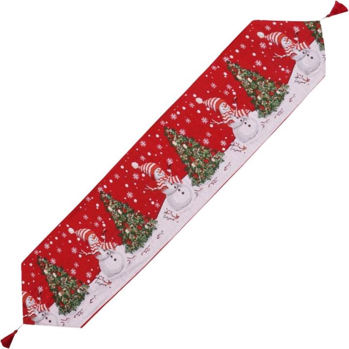 Hermex Tischläufer Tischdecke Weihnachtsdeko Deko-Läufer Tischband Tischdeko