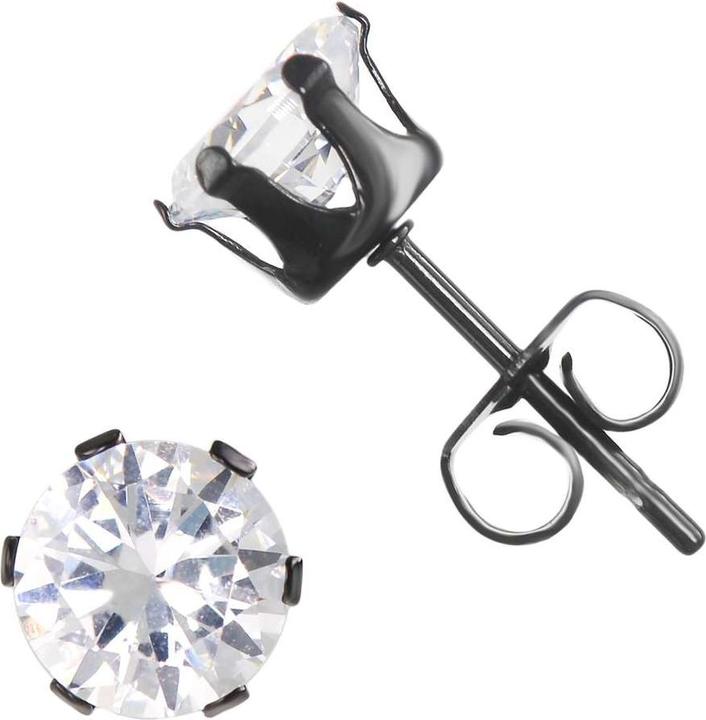 Produktbild Bijouteria Ohrstecker (Edelstahl, Zirkonia, PVD Beschichtung)
