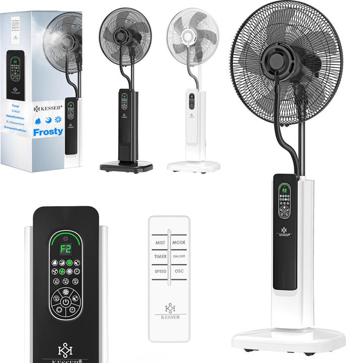 Kesser Stand-Ventilator Frosty mit Wasser Ultraschall-Sprühnebel