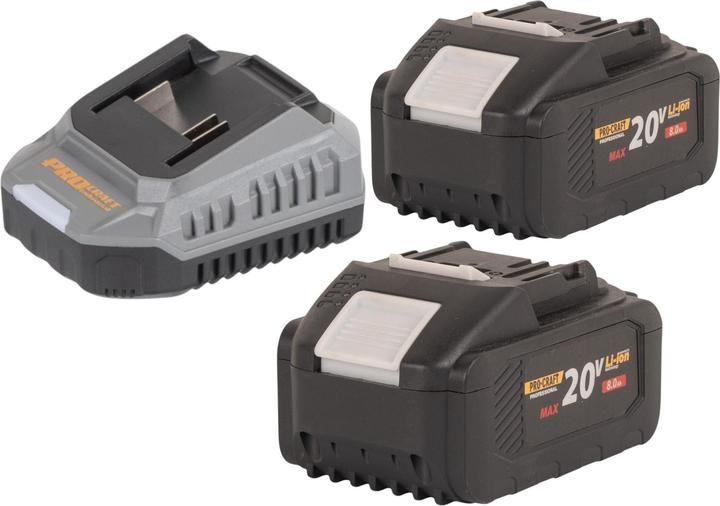 Produktbild Procraft PZA26bb Akku Heckenschere 20 V 550 mm Brushless + 2x Akku 8,0 Ah + Ladegerät (Akkubetrieb)