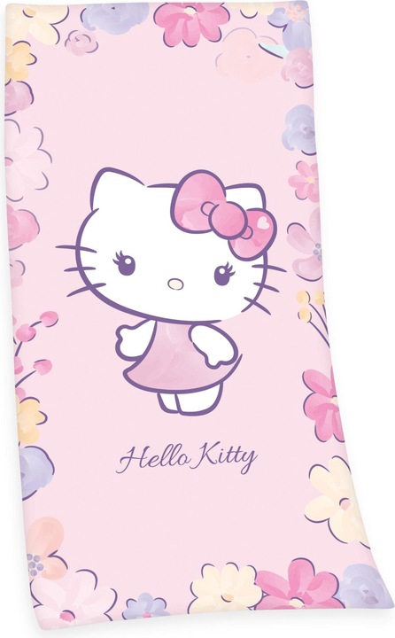 Image du produit Herding Foulard en velours Hello Kitty (75 x 150 cm)