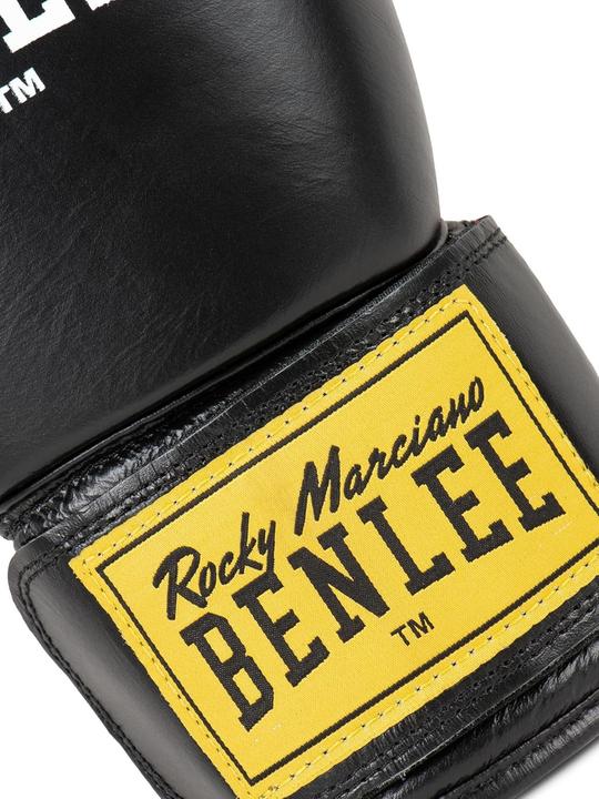 Produktbild Benlee Fighter Boxhandschuhe Leder Schwarz (14 OZ, One Size)