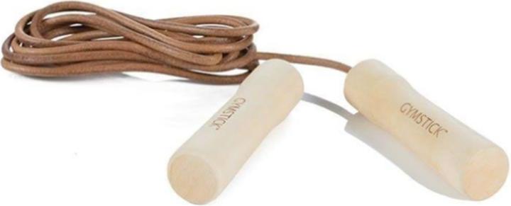 Produktbild Gymstick Leather Jump Rope - Wood (275 cm)