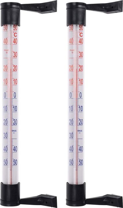 Image du produit ProGarden Thermomètre d'extérieur pour vitres, lot de 2