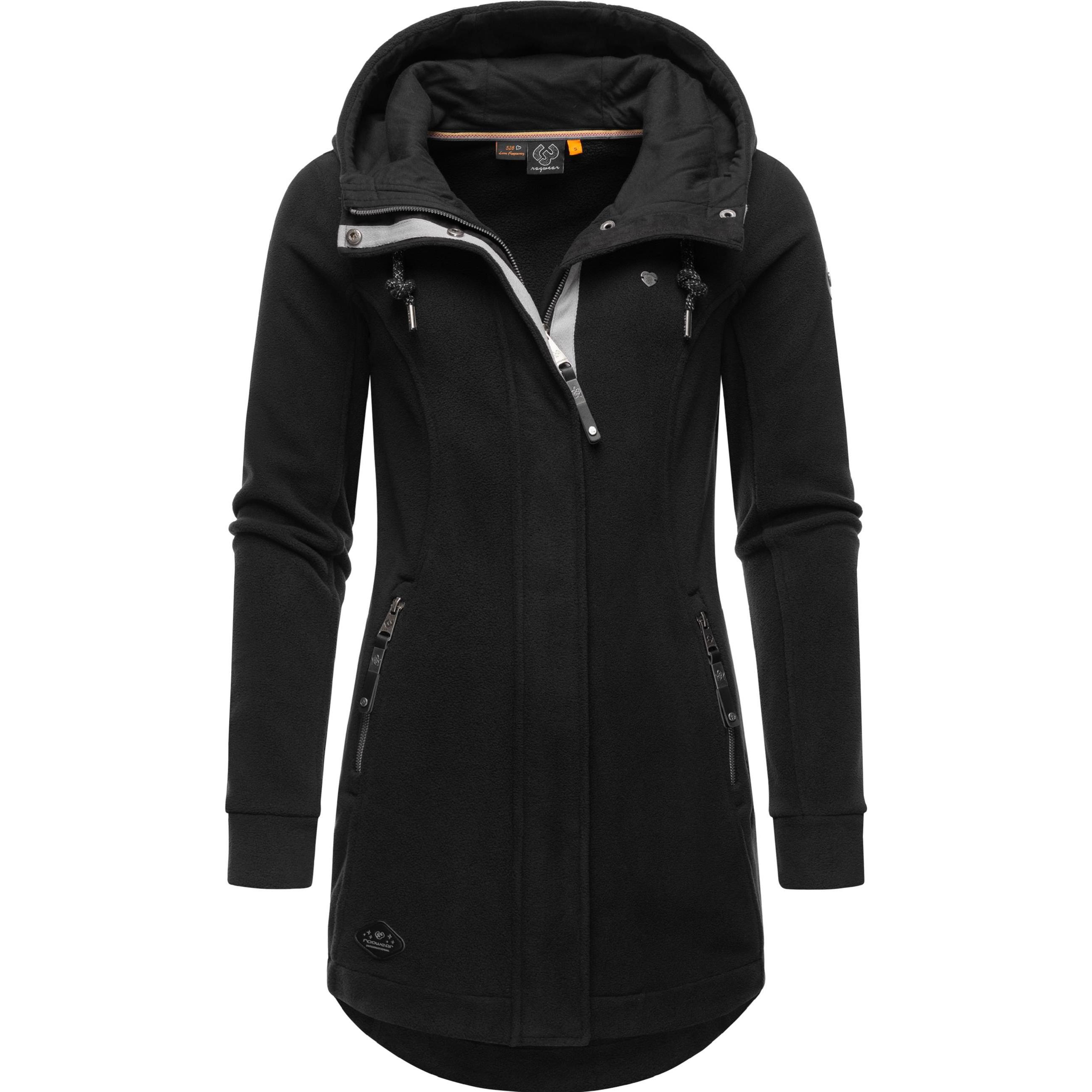 Ragwear, Damen, Jacke, Letti Fleece (XS), Schwarz, XS